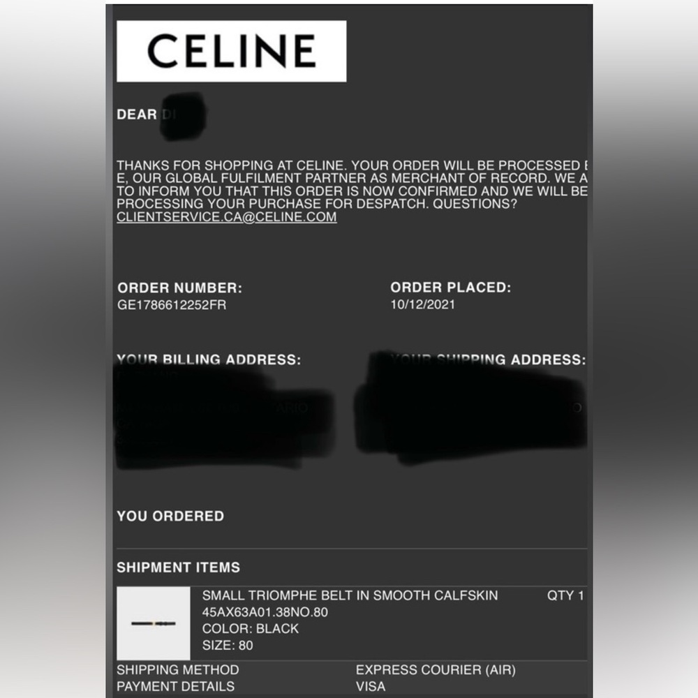❌SOLD Celine belt - Picture 9 of 9